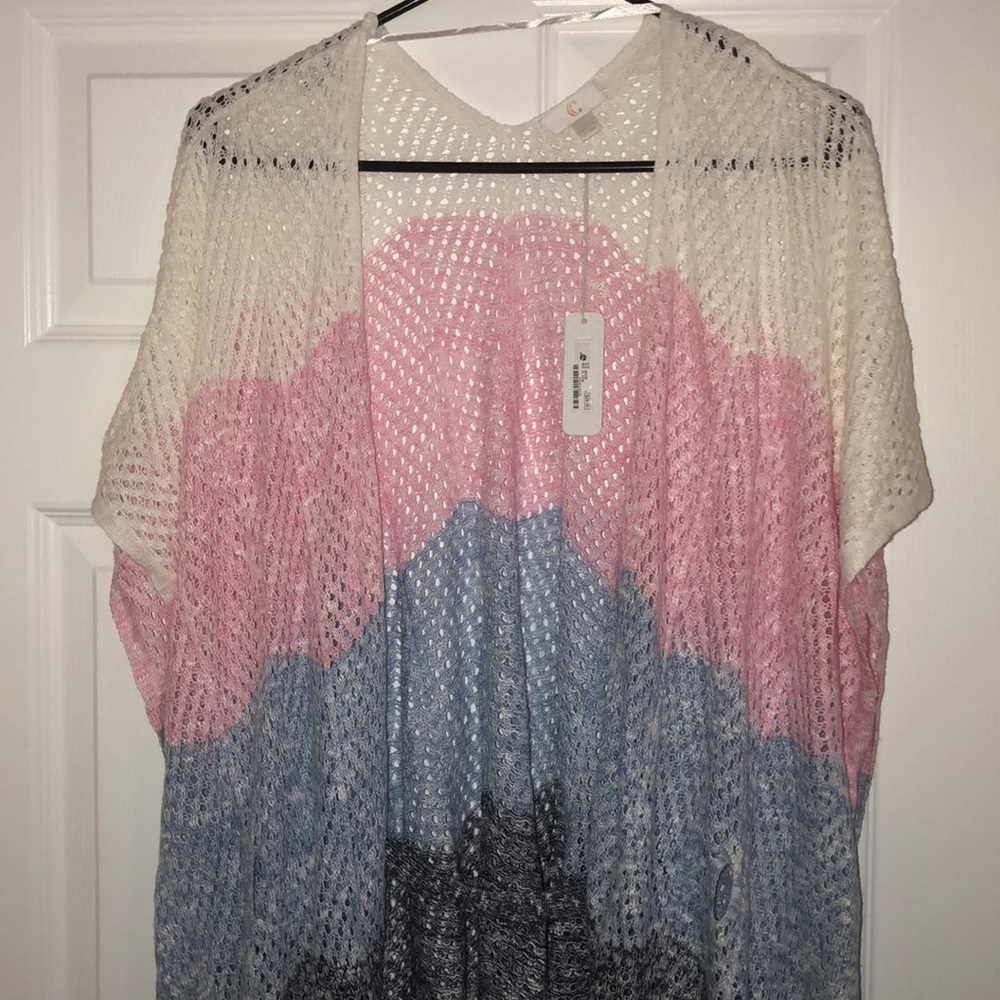 cute multicolored throw over